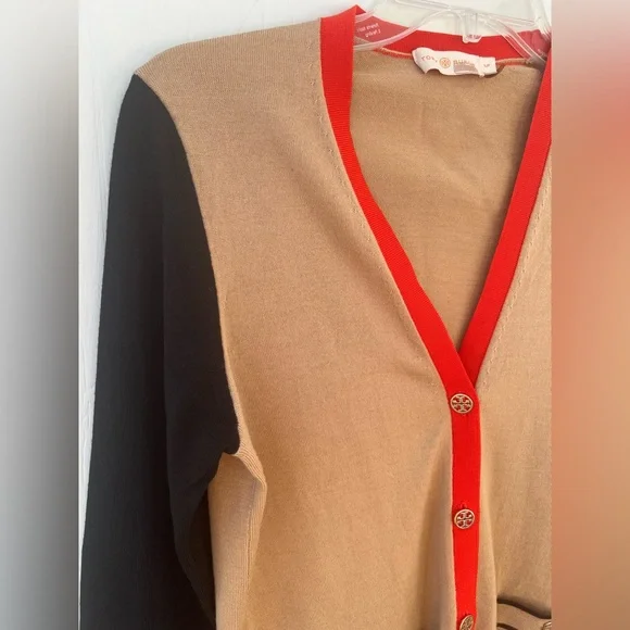 Tory Burch Madeline Colorblock Cardigan (size S) - Picture 6 of 15